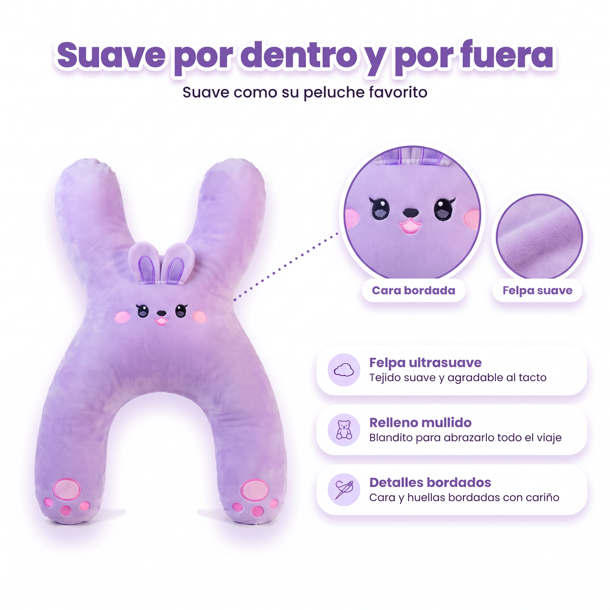 Cojín cervical de viaje para niños