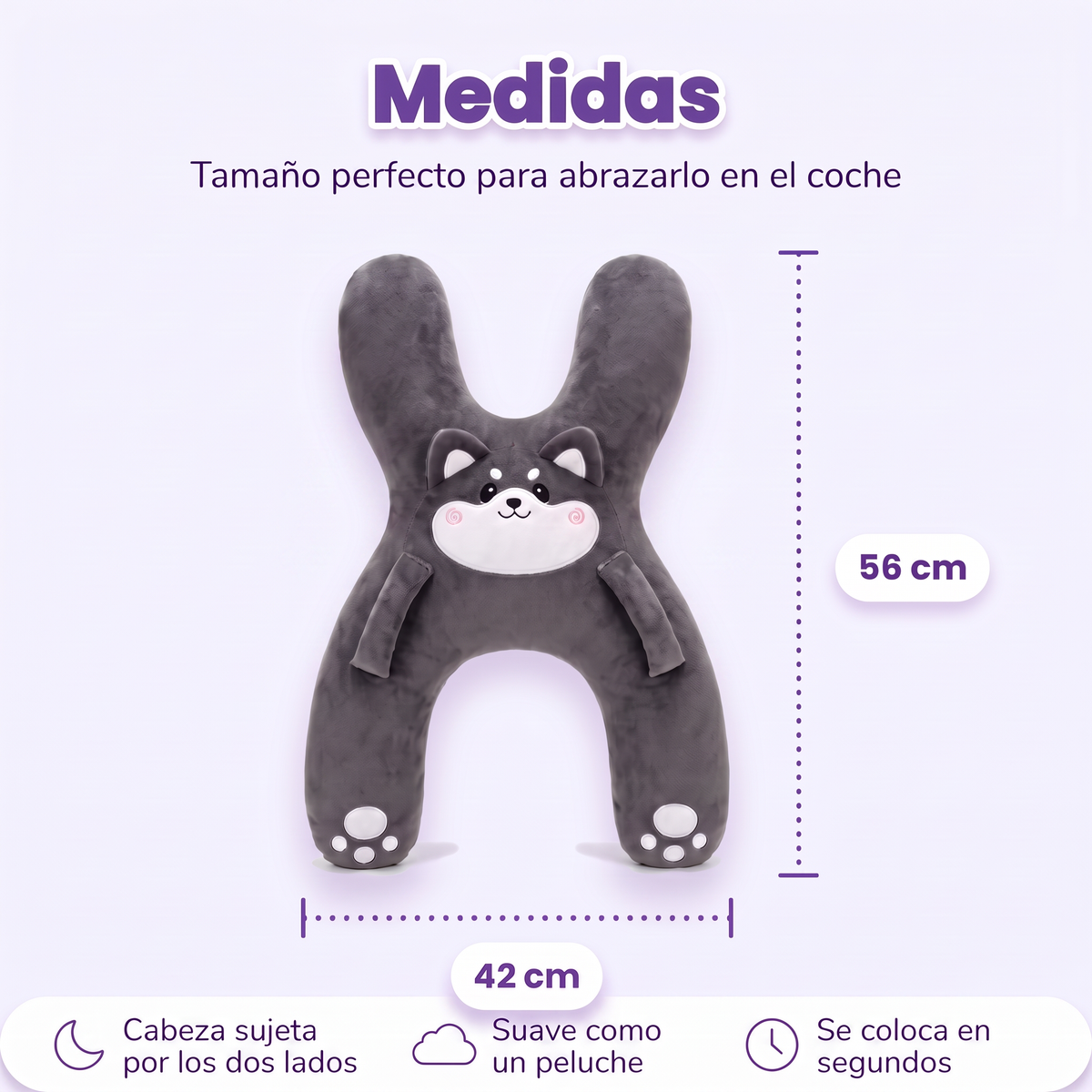 Cojín cervical de viaje para niños