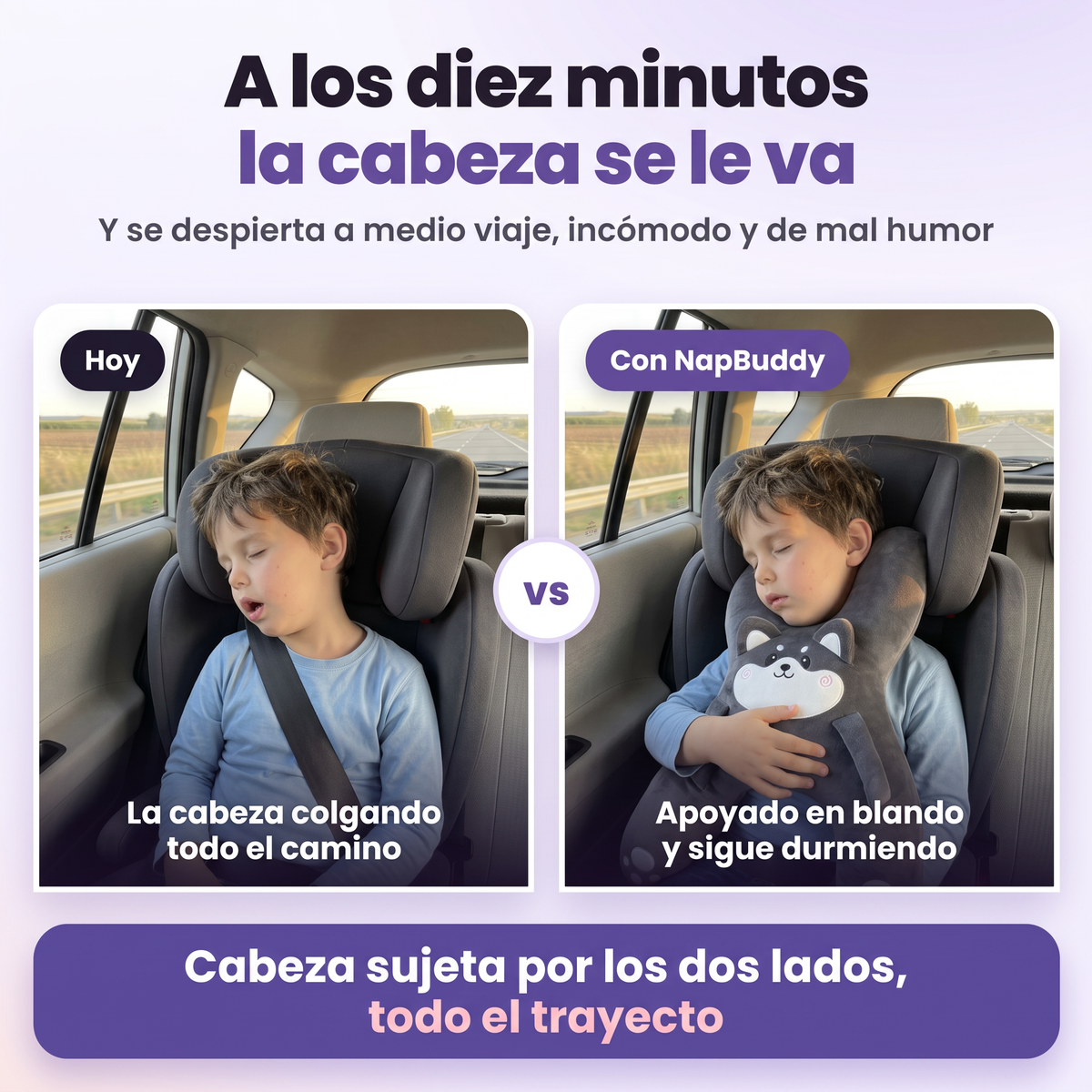 Cojín cervical de viaje para niños
